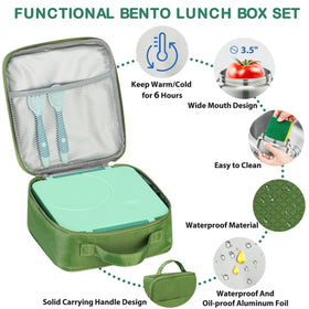 Howeemo insulated lunch bag keeps contents cool for longer during trips.