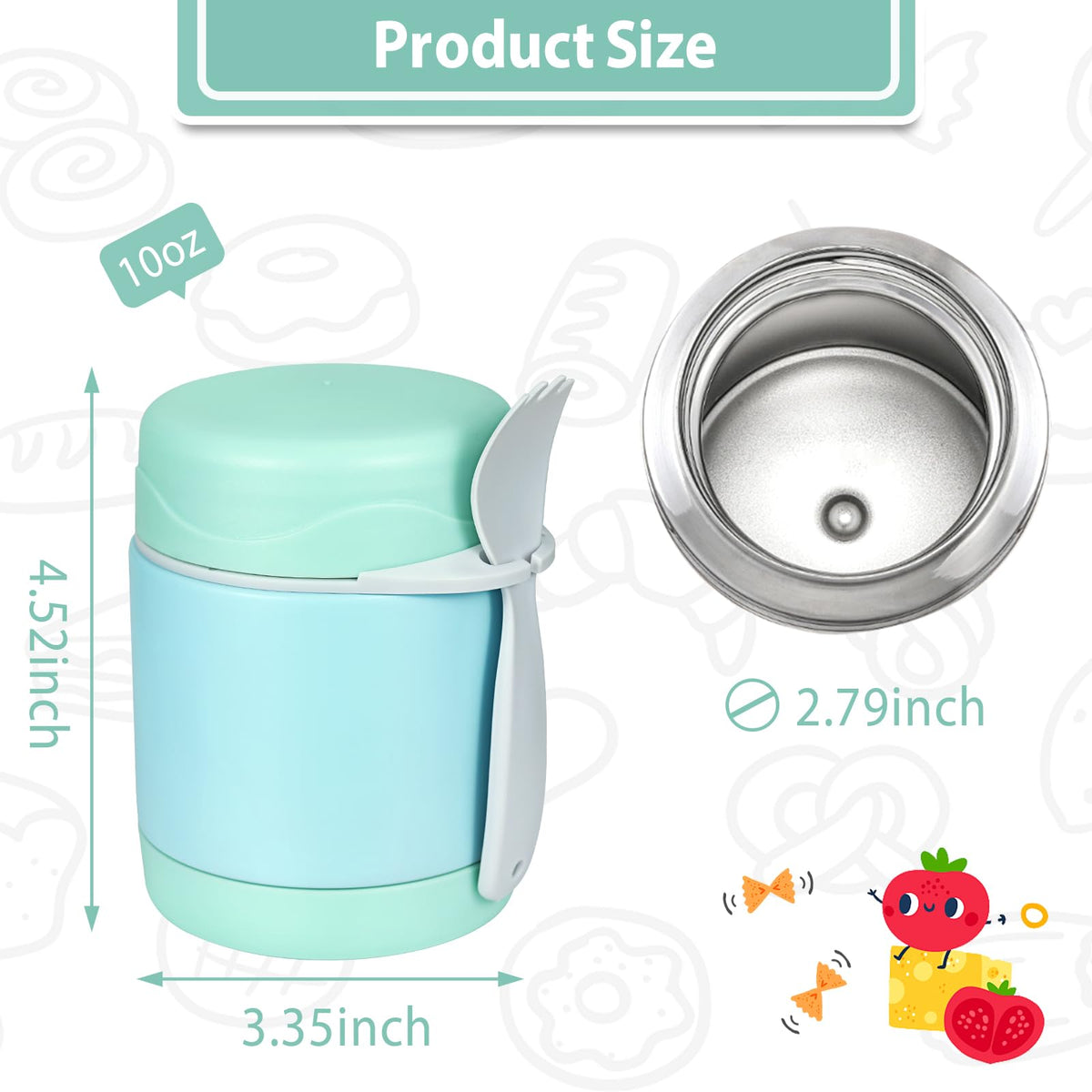 Leak-proof lid prevents spills in bags during transport