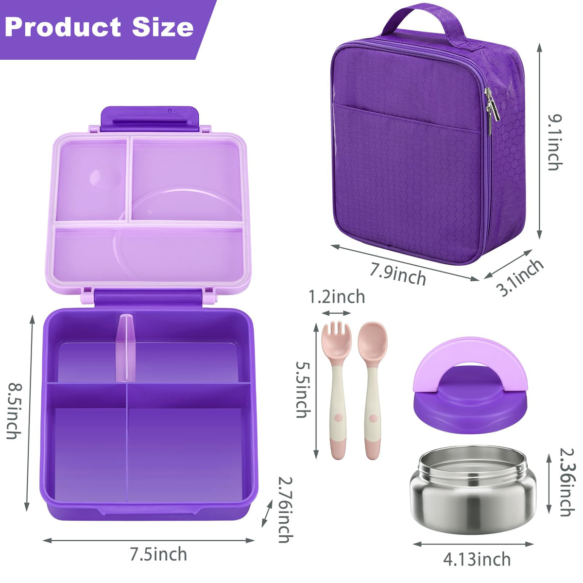 Howeemo leak-proof lids prevent odors and spills