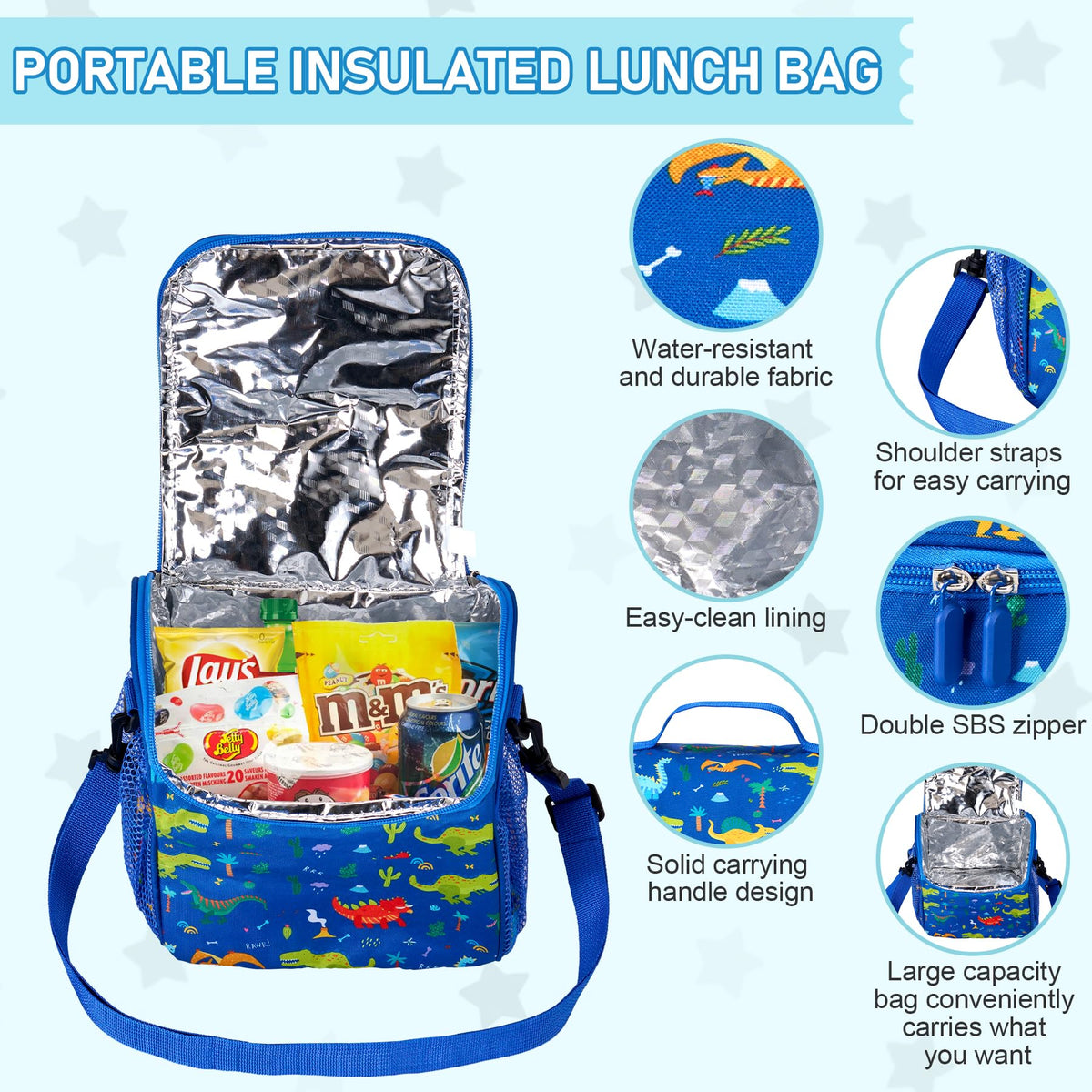 Howeemo leak-proof lid on bento prevents spills during transport.