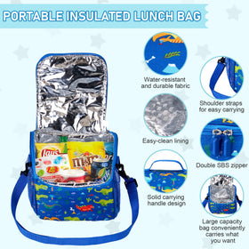 Howeemo leak-proof lid on bento prevents spills during transport.