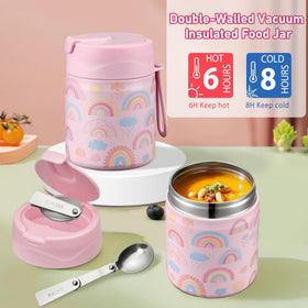 Howeemo 17oz soup thermo keeps hot meals warm and ready.