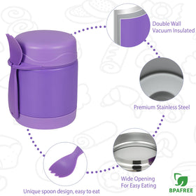 Howeemo PVC-free 304 stainless steel body supports kid-friendly lunches