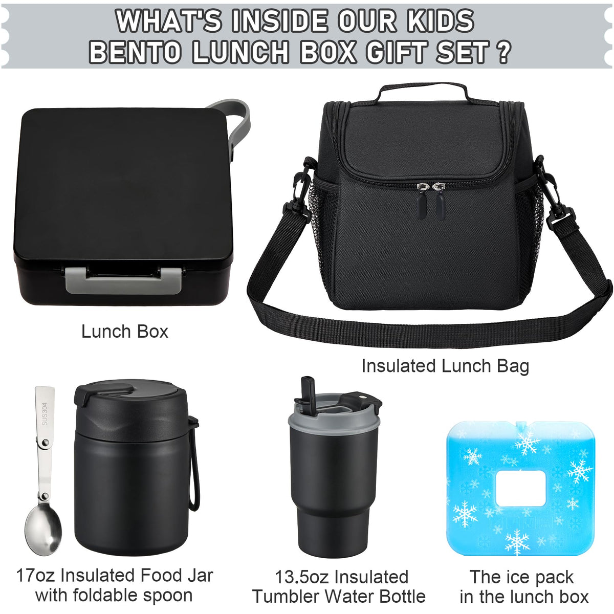 Howeemo 18oz soup thermos keeps hot or cold meals on the go.
