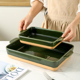 Close-up of Howise dish handles showing anti-slip grip for stability.