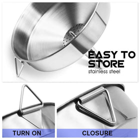 HOXHA detachable strainer helps filter liquids and powders