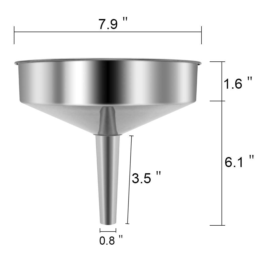HOXHA oil pouring funnel with large mouth reduces drips