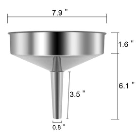 HOXHA oil pouring funnel with large mouth reduces drips