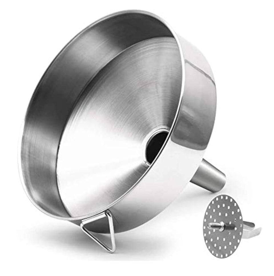 HOXHA super large funnel with detachable strainer for spill-free pouring