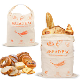 HOYEEFOU beeswax linen bread bags in 13x17 size preserve crust and freshness.