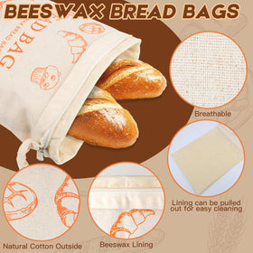 HOYEEFOU freezer-safe bread bags protect loaves from freezer burn and flavor loss.