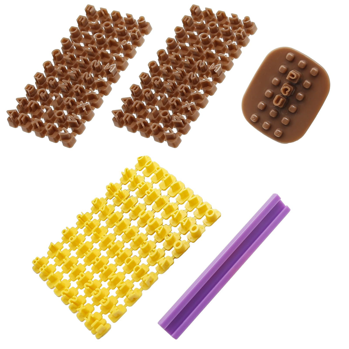 Hoypeyfiy alphabet cutters letters A-Z for personalized treats and messages