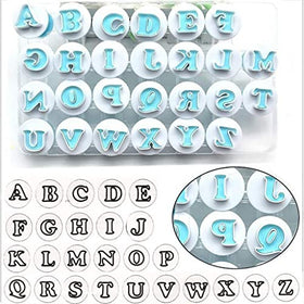 Hoypeyfiy cookie stamp upper-case letters and numbers for quick personalized cookies.