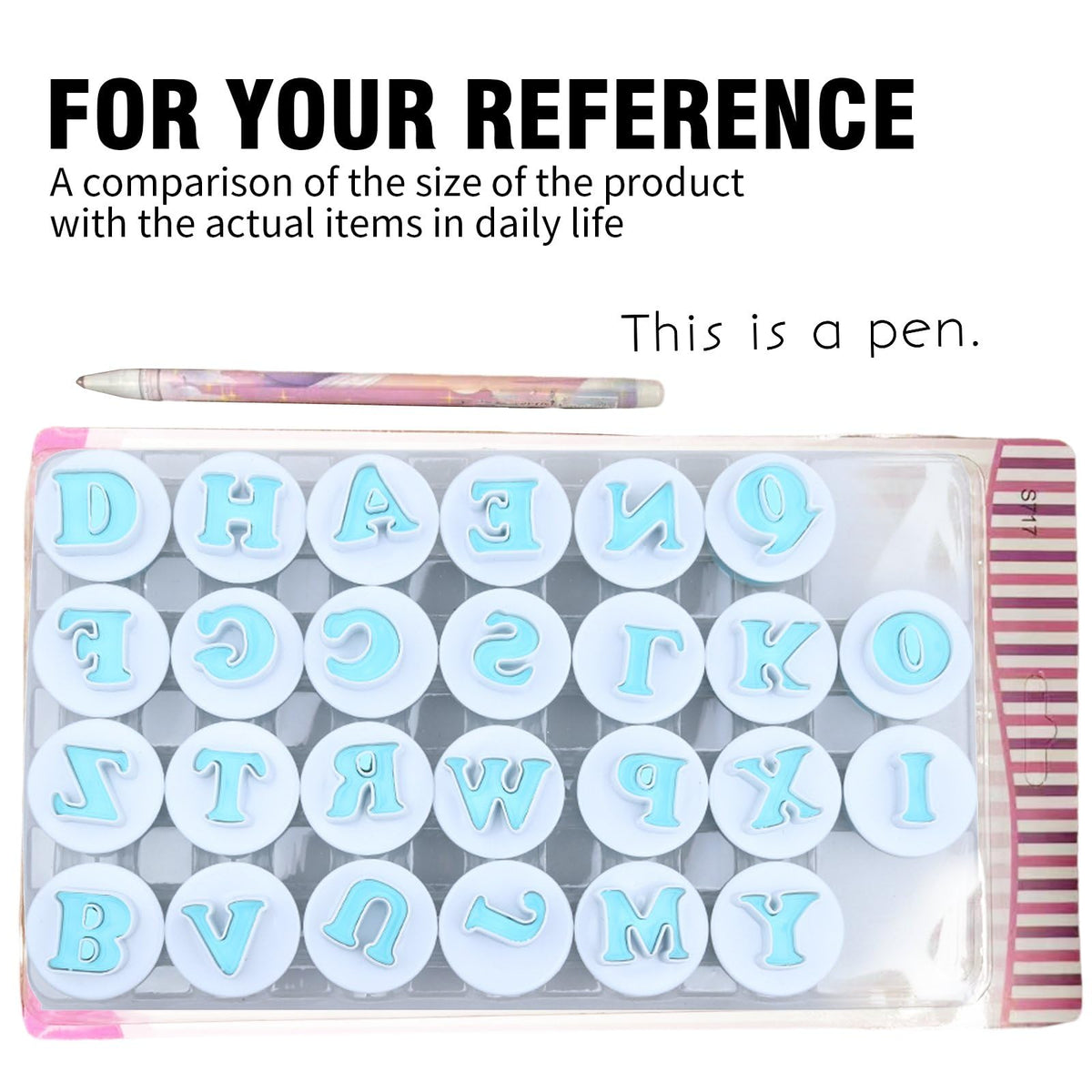 Hoypeyfiy embossing cutters reveal clean letter shapes on dough and fondant.