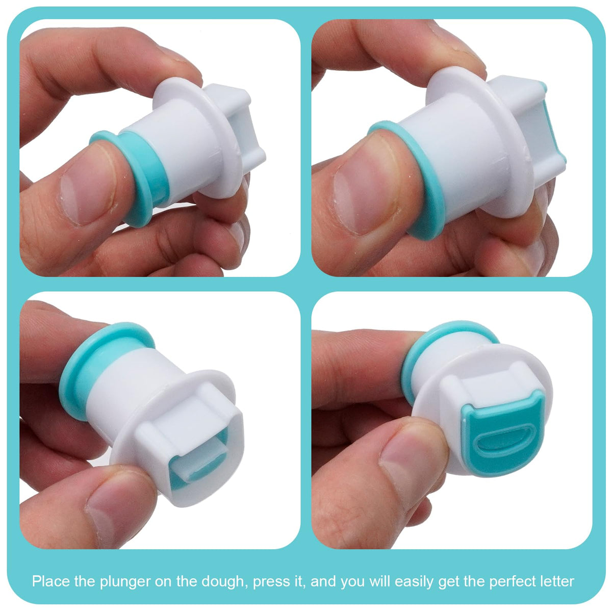 Hoypeyfiy plungers press dough evenly to 0.4–0.5 cm depth.