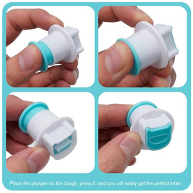 Hoypeyfiy plungers press dough evenly to 0.4–0.5 cm depth.