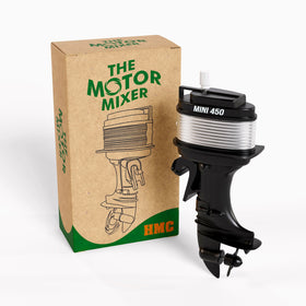 Hoyt Mercantile Co The Motor Mixer front view shows compact retro charm for quick beverage stirring.