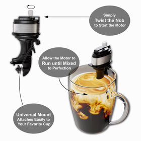 Hoyt Mercantile Co The Motor Mixer wind-up action highlights effortless stirring on demand.