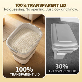HOYTAMDAR rice container folded-compact for storage in small spaces.