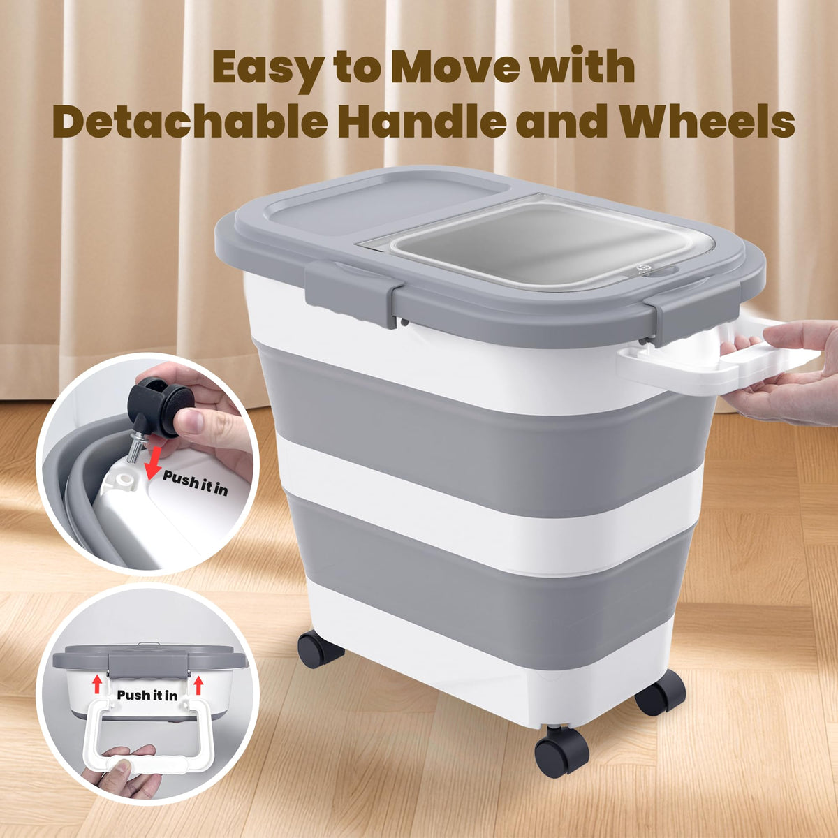 Folded HOYTAMDAR container compact for small kitchen spaces