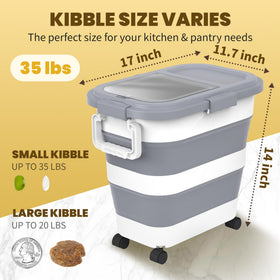 HOYTAMDAR storage bin with scoop illustrating organized pantry use