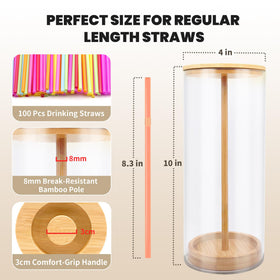 HOYTAMDAR bamboo lid adds natural touch and safe storage on the counter.