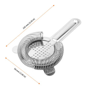 HOZEON bar strainer with 2-prong design for precise pours