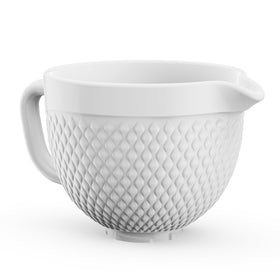 Hozodo ceramic mixer bowl fits KitchenAid tilt-head mixers for 4.5-5 qt capacity