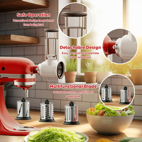 HOZODO cheese grater blades deliver efficient grating for cheeses and more