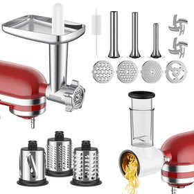 HOZODO meat grinder attachments for KitchenAid enable versatile grinding of fresh meats
