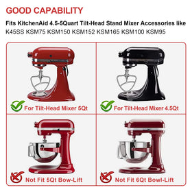 HOZODO polished flat beater shown for durable, chip-resistant mixing.