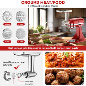 HOZODO slicer shredder attachments for KitchenAid streamline slicing and shredding tasks
