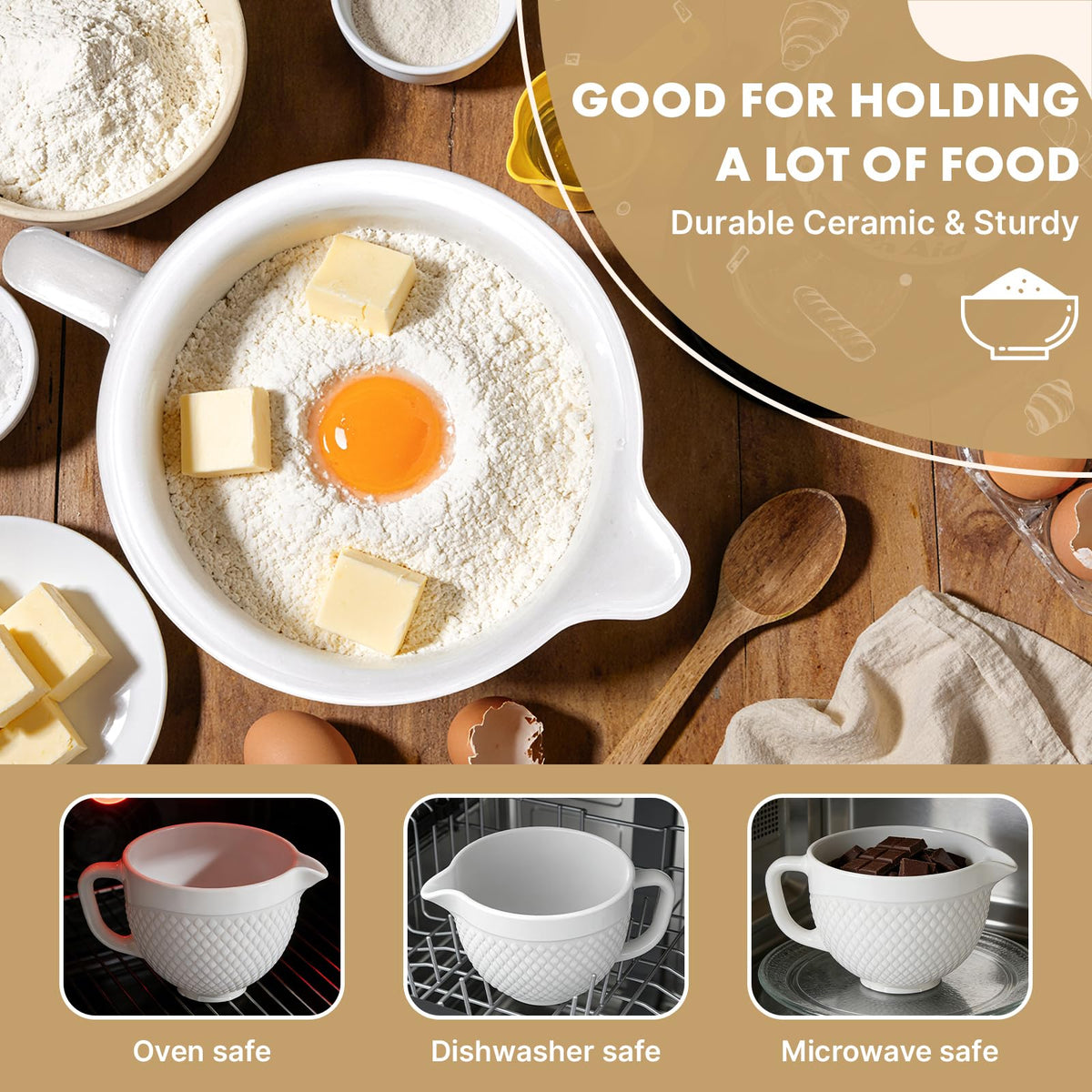 Hozodo textured white design adds style to any kitchen