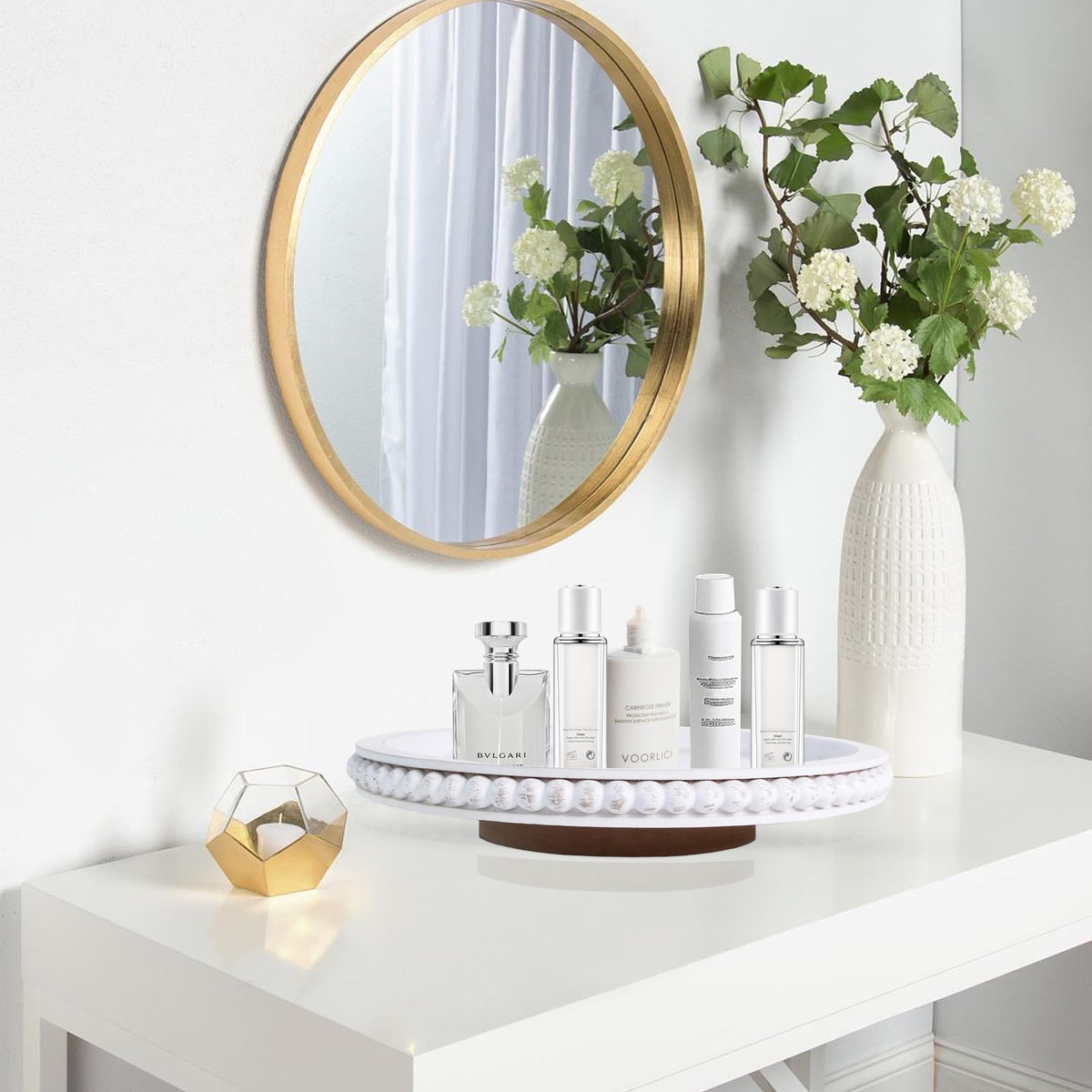 HPC Decor multi-purpose organizer suitable for bathroom vanity or dining room.