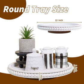 HPC Decor 12-inch round turntable keeps spices and snacks neatly accessible.