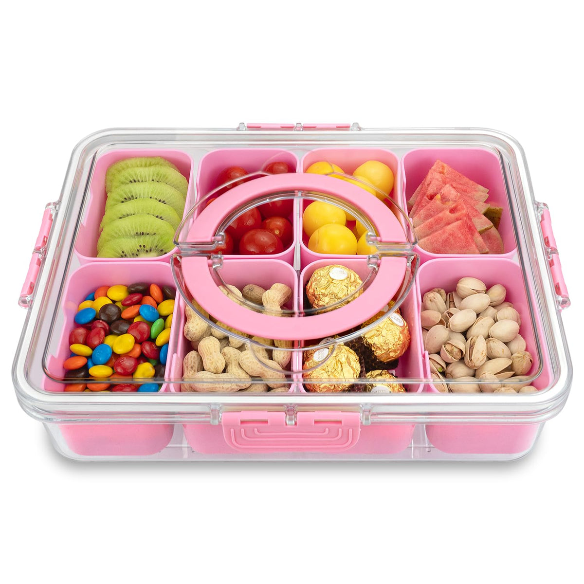 HRXFOZ BPA-free plastic tray, durable and reusable.