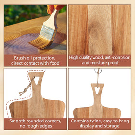 Hsei rectangle acacia charcuterie board ideal for appetizers