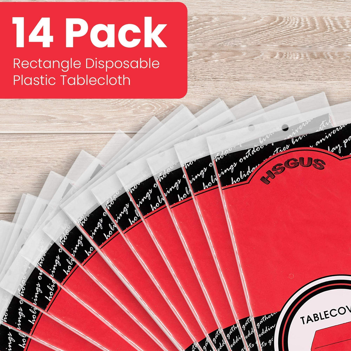 HSGUS outdoor event tablecloth waterproof and spillproof for messy BBQs