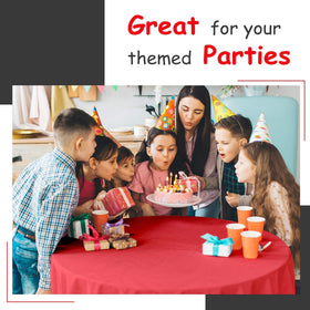 HSGUS red disposable rectangle tablecloth with smooth finish for elegant gatherings