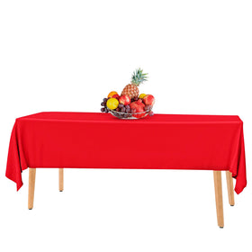 HSGUS red tablecloth color collection adds vibrant ambiance to any party