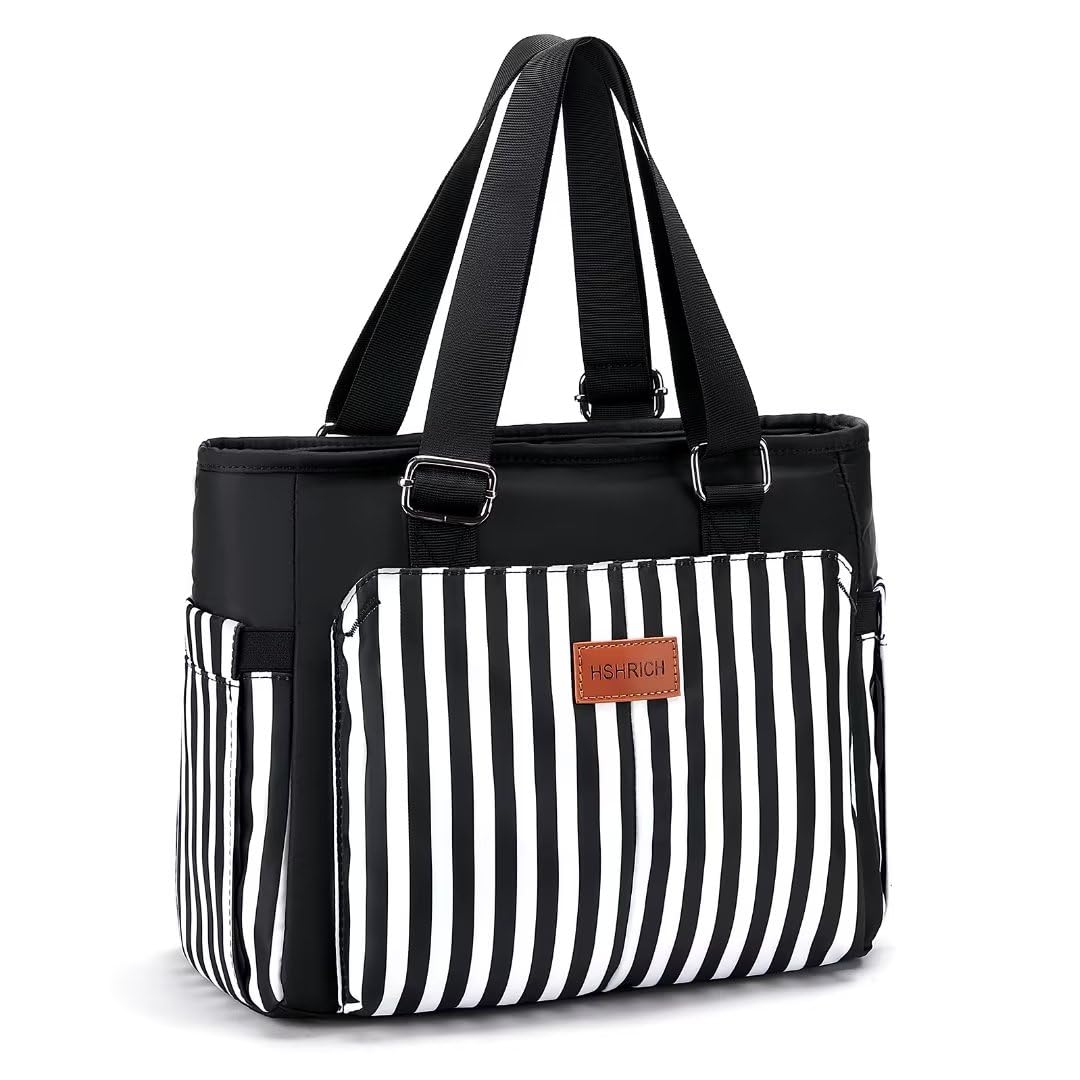 HSHRICH large women's lunch bag with insulated design to help keep meals fresh on the go.
