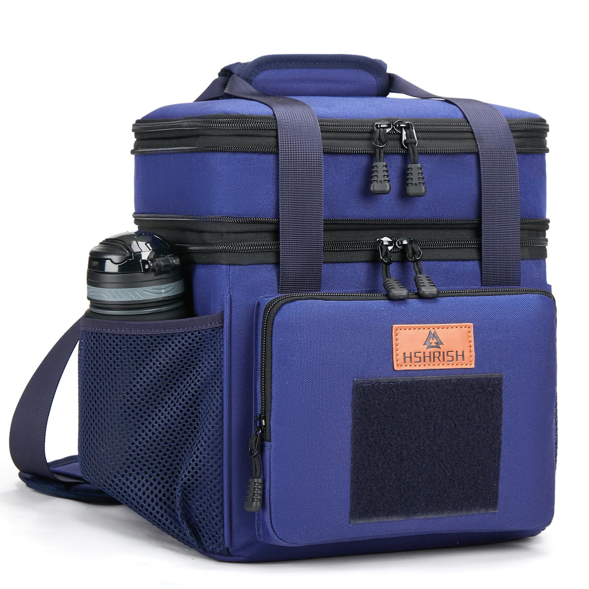 HSHRISH expandable lunch bag top compartment for extra capacity on the go.