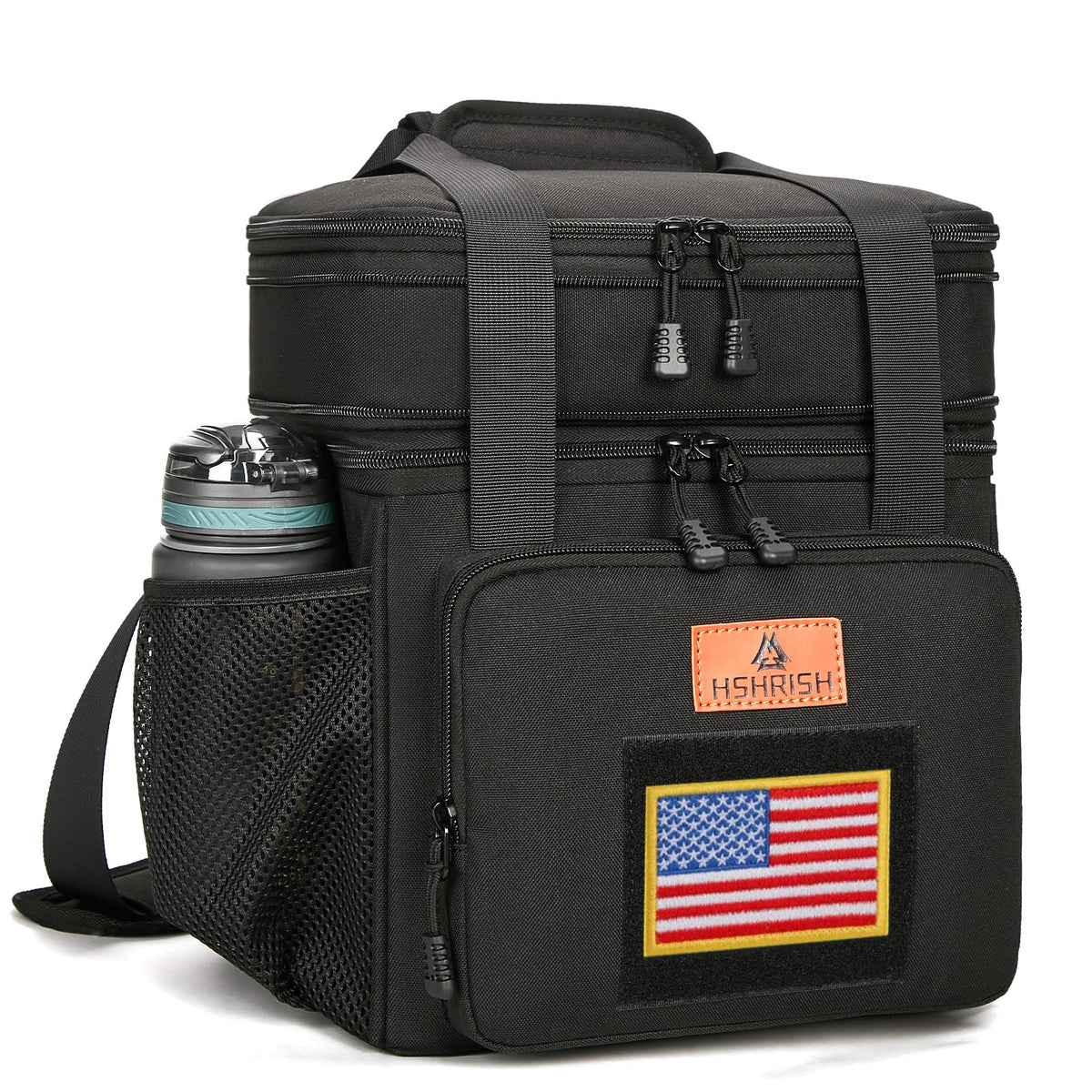 HSHRISH expandable lunch box with dual compartments for versatile meal organization.