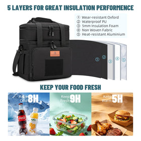 HSHRISH lunchbox tactical webbing back for attaching accessories