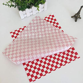 Hslife checkered deli paper sheets elevate food presentation.