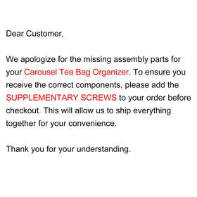 HTB Carousel Tea Bag Organizer spinning carousel demonstrates easy access to flavors