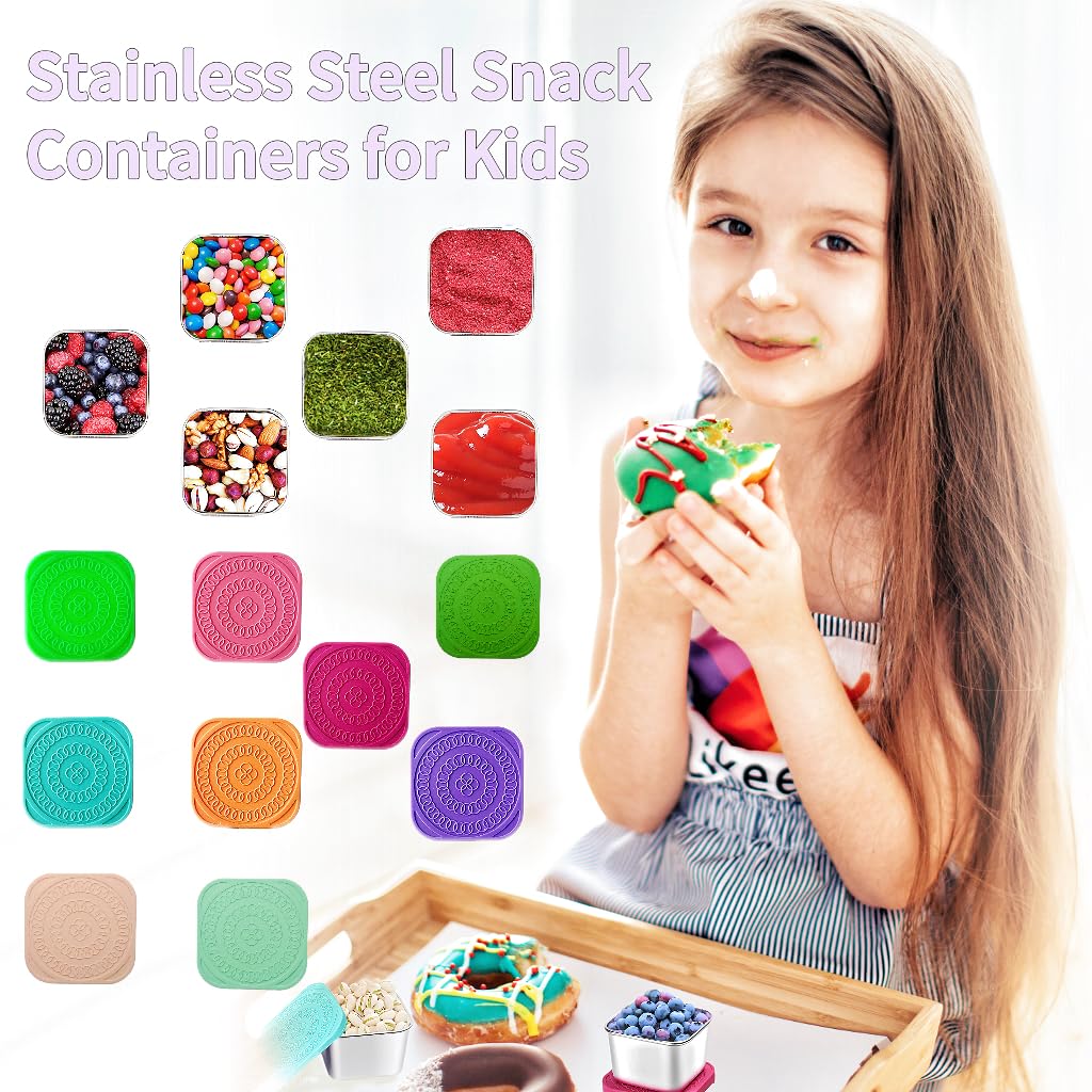 HTEVW 6Pack kid-friendly colors and durable stainless steel