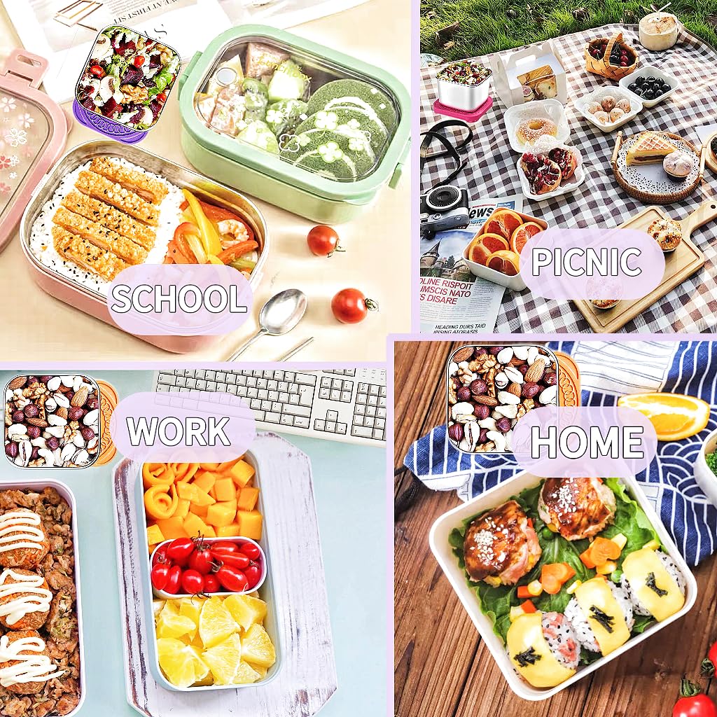 HTEVW 6Pack travel-ready containers, easy to clean