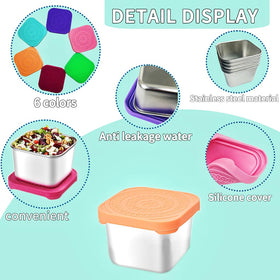 HTEVW leak-proof silicone lid secure, spill-free snacks