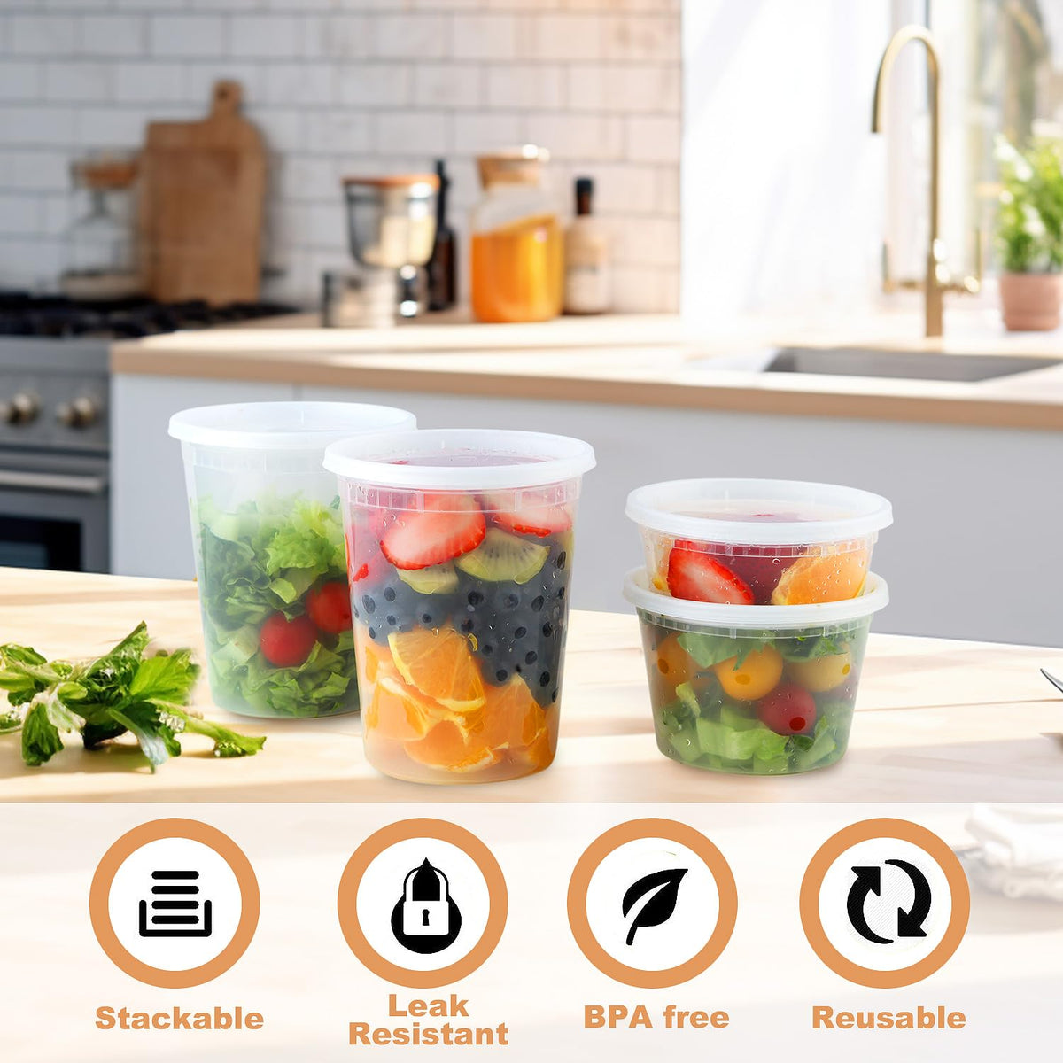 HTMZ deli containers microwave-safe for quick reheats.